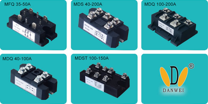 MDS、MDQ單相/三相整流橋模塊產(chǎn)品圖